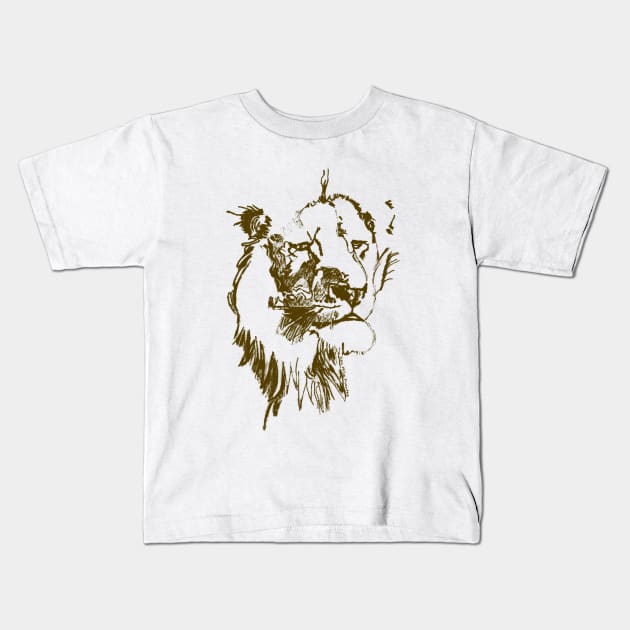 Lion King Kids T-Shirt by kenwildesign
